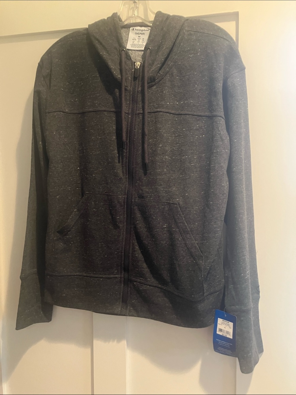 Champion Dark Gray Full-Zip Hoodie Jacket